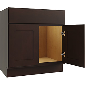 Luxor Espresso 2-Door Vanity Cabinet, 36"W x 21"D, LU11-V3621