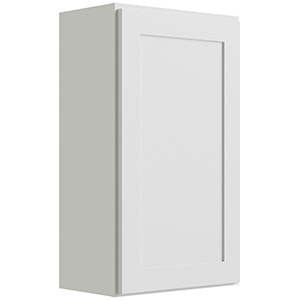 Luxor White 1-Door Wall Cabinet 21"W x 36"H, L10-2136
