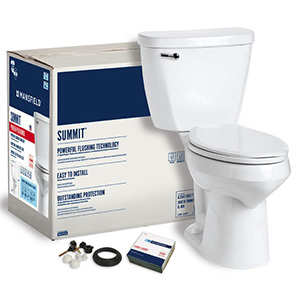 Mansfield Summit 1.28 Elongated Smartheight Complete Toilet Kit