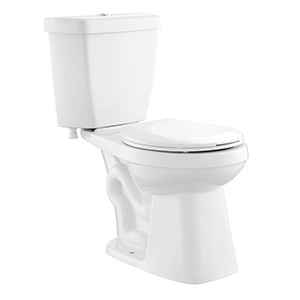 Eco-Flush 2-Piece 0.8gpf All-In-One Round Toilet, ADA Compliant