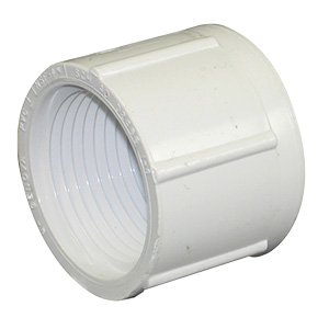 1/2" PVC Threaded Cap, Cold Water