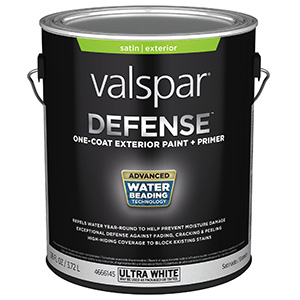 Valspar Defense Satin Base 1 Exterior Paint/Primer Gallon