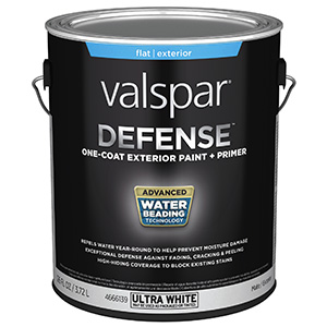 Valspar Defense Flat Base 1 Exterior Paint/Primer Gallon