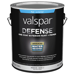Valspar Defense Flat Base 2 Exterior Paint/Primer Gallon