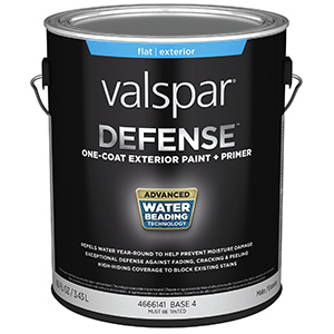 Valspar Defense Flat Base 4 Exterior Paint/Primer Gallon