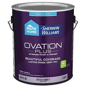 HGTV Ovation Plus Flat Base C Interior Paint Gallon
