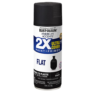 Flat Black American Accents 2X Ultra Spray Paint 12 oz