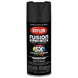 Krylon Fusion All-In-One Matte Black Spray Paint/Primer