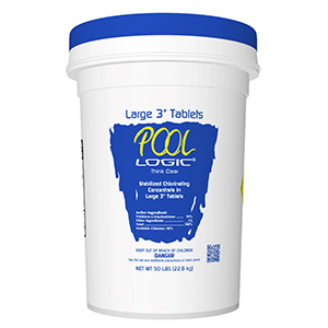 Pool Logic 3" Trichlor Stabilized Chlorine Tablets 50 lb
